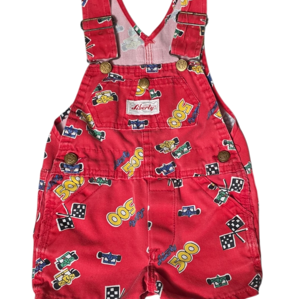 Liberty 500 Kids Red Race Car Overalls